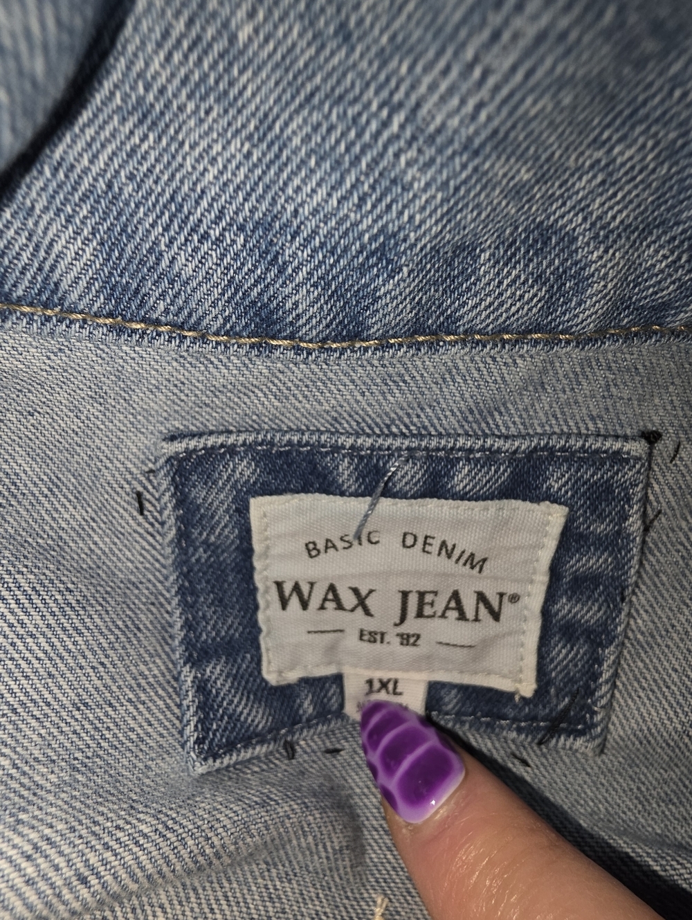 Boneyard Threadz Final Girl Denim Horror Battle Jacket Size 1X - Picture 11 of 12